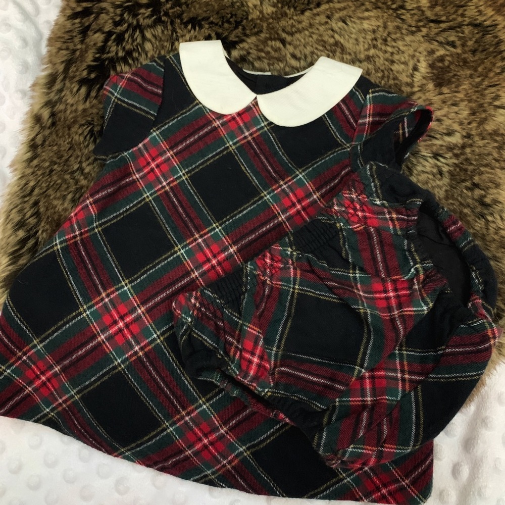 Pottery Barn dress with bloomer 0-3 mos